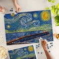 thumbnail image 4 of Lantern Press 1000 Piece Jigsaw Puzzle, Myrtle Beach, South Carolina, Springmaid Pier, Starry Night, 4 of 5