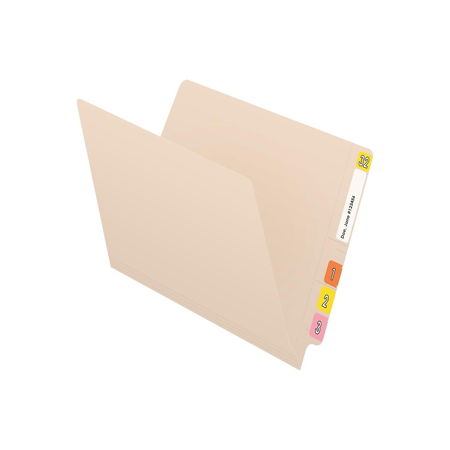 Medical Arts Press End Tab File Folder Straight-Cut Letter Size Manila 50/Box (S-01103-50-3)
