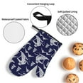 thumbnail image 3 of Sikiie Abstract Skiing Oven Mitts and Pot Holders, Silicone Oven Gloves, Heat Resistant Oven Mitts 4Pcs Set, 3 of 6