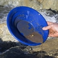 thumbnail image 1 of ASR Outdoor Blue 8 Inch Gold Mining Pan for Gold Prospecting 2 Riffle Types, 1 of 8