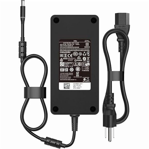 wonima11 240W Gaming Laptop Charger Fit for Alienware 15 17 M15 M16 M17 M18X X51 R2 R3 R4 R5 R7 G3 G5 G7 15 5530 5535 5520 Fit for Precision M6800 M6700 M6400 J211H AC Adapter Power Supply