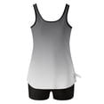 thumbnail image 6 of Womens Bathing Suits Two Piece Tank Tops Boyshorts Swimsuits High Waist Tummy Control Gradient Tankini Swimwear, S, 6 of 7