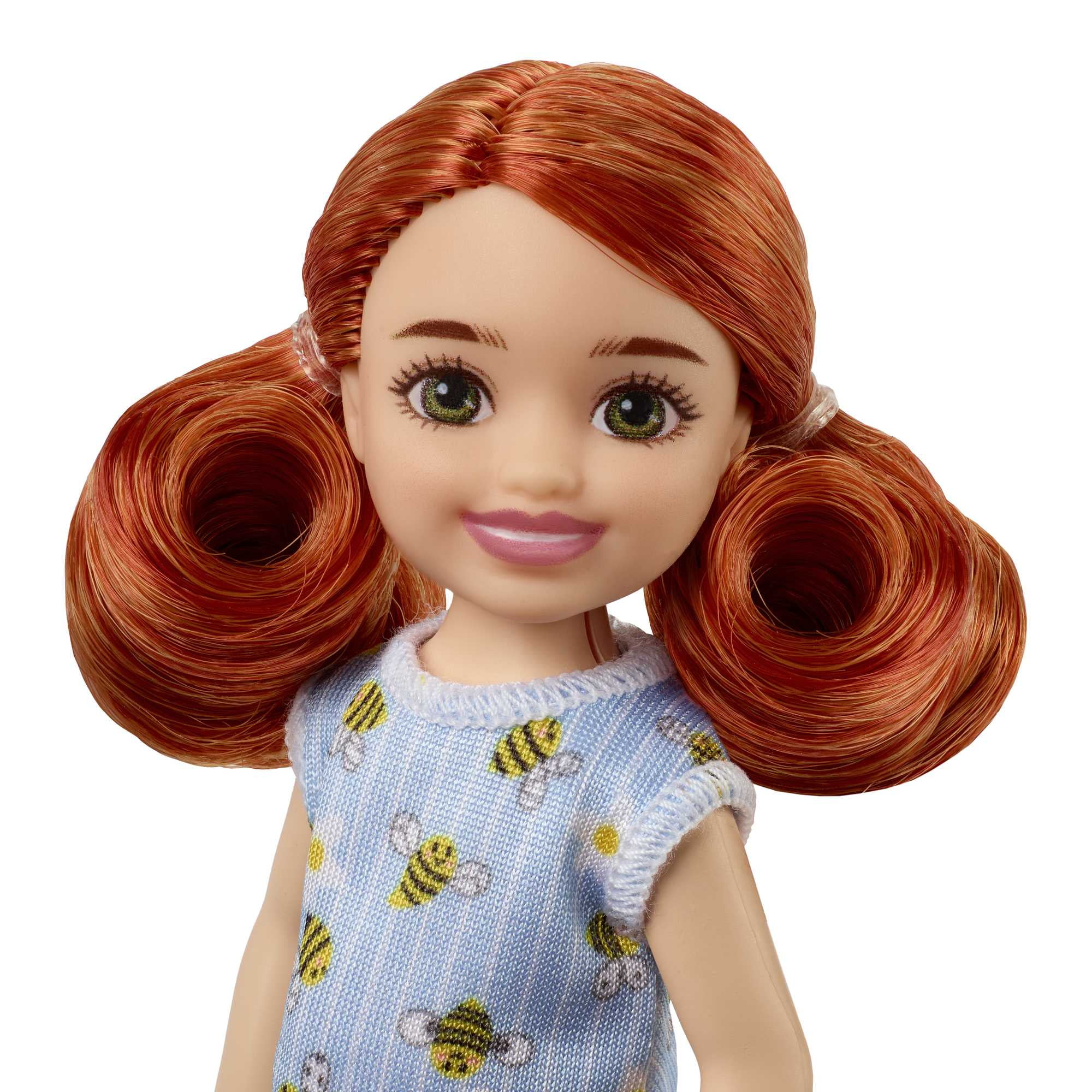Barbie Chelsea Doll, Small Doll with Blonde Hair in Ponytail & Blue Eyes in Removable Rainbow Dress