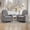 Gray, variant on Ebello Swivel Recliner, Manual Rocking Reclining Chair with 2 Bolster Pillows, Hidden Storage for Living Room, Light Grey