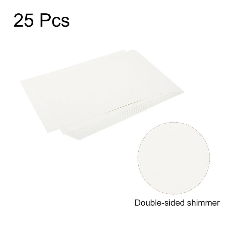 Ivory Pearlescent Cardstock 9x12 Pack of 6 Sheets 250GSM