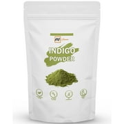 mGanna 100% Natural Indigo Powder For Hair Dye and Color | No Sulfates | No PPD or Any Chemicals for Healthy Hair Care 0.50 LBS 227 GMS