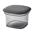 thumbnail image 1 of de almacenamiento con asiento acolchado, taburete de almacenamiento multifuncional duradero para zapatos, caja de almacenamiento de juguetes Gris, 1 of 9