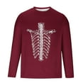 thumbnail image 5 of Awdenio Tshirts Shirts for Men Casual Funny Skeleton Rib Cage Graphic Mens T Shirt, 5 of 5
