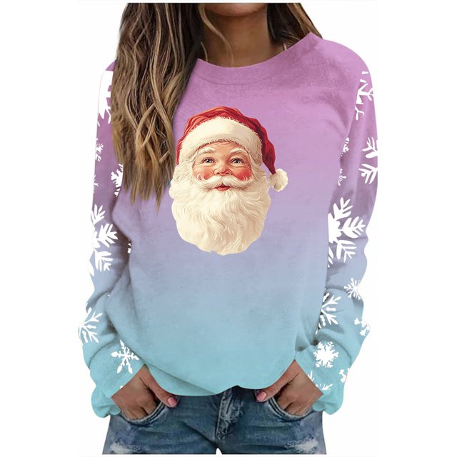 Chandail en Molleton Sans Capuche Grande Taille pour Femmes, Chandail en Polaire à Manches Longues, Col Rond Surdimensionné, Décontracté, Chaud, Hiver, Automne, Ample, pour Halloween et Quotidien