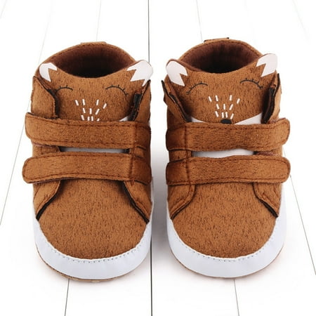 

Clearance!Toddler Shoes High-Top Sneakers Panda PU Warm Boots Breathable Shoes Solid First Walkers 0-18M