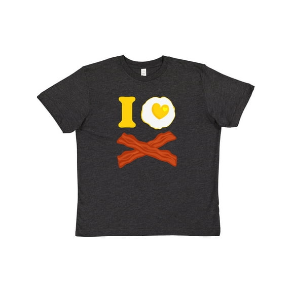 Inktastic I Love Bacon And Eggs Youth T-Shirt