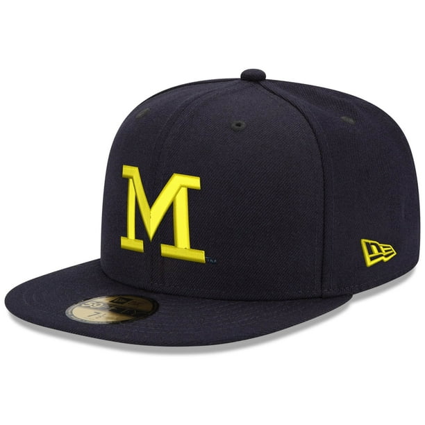 New Era Michigan Wolverines Thin M 59FIFTY Fitted Hat