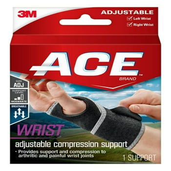 ACE Brand Stabilizing Wrist Support, Adjustable Brace, All-day Wear