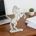 thumbnail image 2 of Abstract Horse Sculpture Resin Figurine - Indoor Desktop Decorative Collection Ornament(LR White 1 PCS), 2 of 6