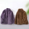 thumbnail image 5 of XBASW Boys Girls Winter Fleece Jacket Full-Zip Coats Warm Padded Thick Outwear for Youth Kids 5-15 Years, 5 of 11