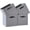 Dim Gray, variant on Storage Cube Bins | 7.7 oz/yd² Fabric Cubby Organizer Baskets for Shelf, Closet, Cabinet, Wardrobe | KALLAX Shelving Unit Insert Drawer | 4 Pack, Pink & White, 13x15x13 Inch