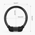 thumbnail image 3 of MesaSe Bike Code Lock Small Security Bike Lock for Mountain Bike  Bicycles Lock Cable 4 Digit Resettable Combination Cable Lock, 3 of 21