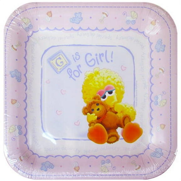 Sesame Street Beginnings 'B is for Baby' Small Paper Plates (8ct)