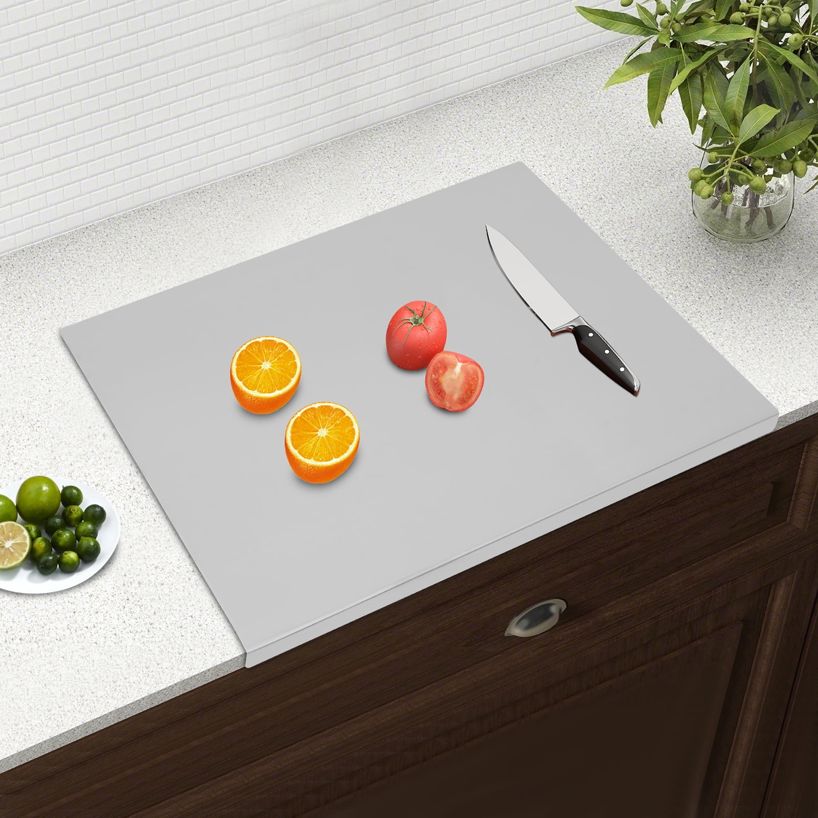 24X20in Chopping Cutting Board Counter Stainless Steel w/Front Overhang