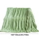 thumbnail image 3 of Manta ligera, acogedora y cálida a cuadros | 100 x 150 cm, suave franela polar | Manta para sofá cama para mujer, ideal para todas las estaciones | Opciones en beige, verde, gris y rosa, 3 of 6