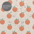 thumbnail image 3 of Rateoe Orange Peach Shower Curtain - Fancy Bathroom Shower Curtain Sets - Waterproof Shower Curtain with Hooks with 12 Plastic Hooks 72x72 Inches, 3 of 5