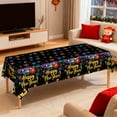 thumbnail image 4 of Euaioeiu Happy Year Plastic Tablecloth 2026 Party Supplies Waterproof Disposable Table Cover 108x54in Gold Glitter Fireworks Design for Year's Eve Dinner Holiday Celebration Decorations, 4 of 6