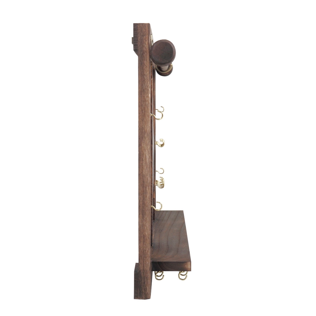 Kepooman Vintage Wall Mount Jewelry Rack, Rustic Jewelry Organizer Shelf with 16 Hooks for Earring Necklace Kepooman Vintage Wall Mount Jewelry Rack, Rustic Jewelry Organizer Shelf with 16 Hooks for Earring Necklace