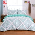 thumbnail image 2 of JML 3 Pieces Duvet Cover Set Queen With Zipper Closure,Soft Microfiber Comforter Cover Set, 2 of 5