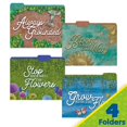thumbnail image 2 of Eureka Curiosity Garden Student and Teacher File Folders for School, 9" x 11.5", 4 Pieces, 2 of 10