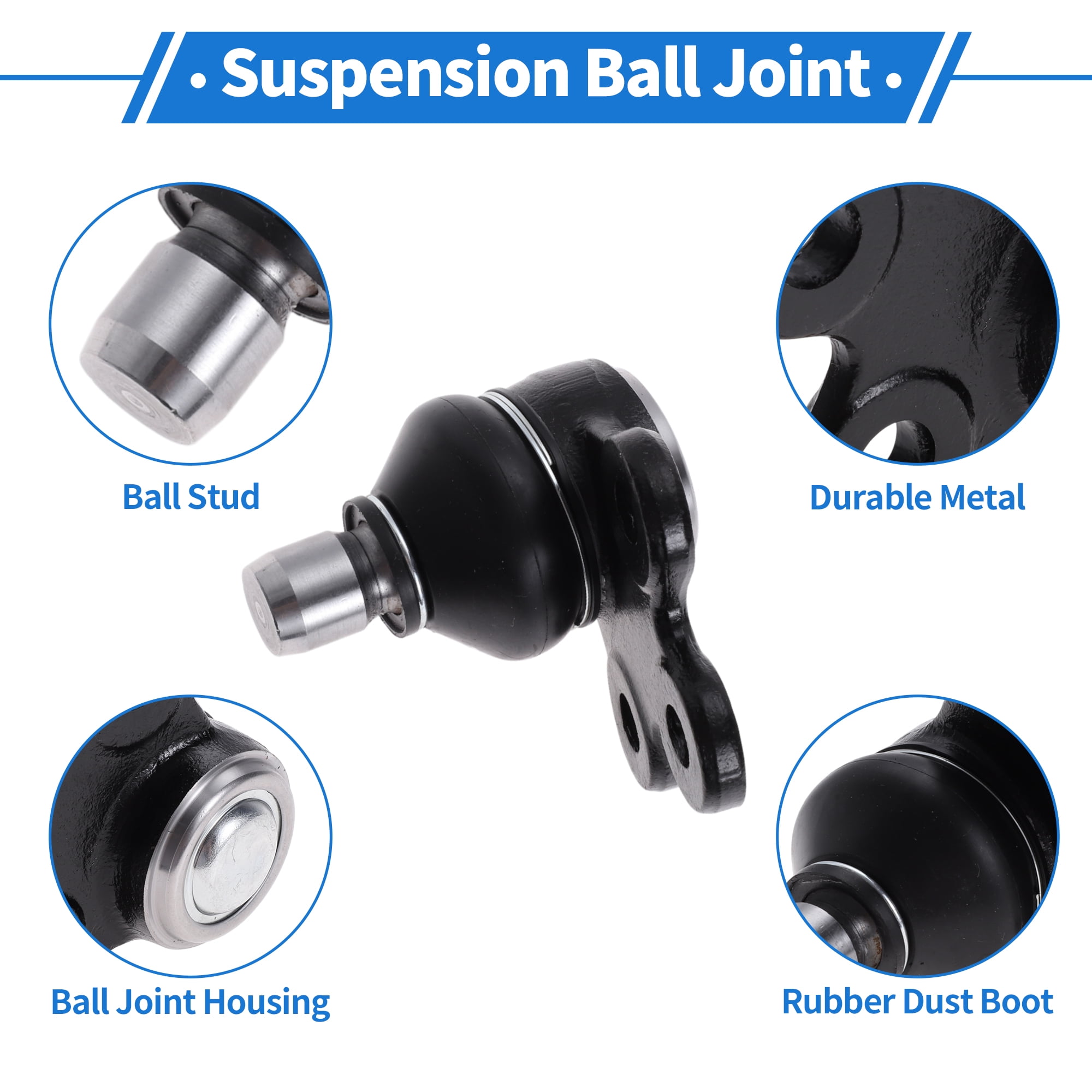Unique Bargains 2 Pcs Front Upper Ball Joints for Buick Encore 2013-2022 Suspension Ball Joint Kit No.MS50563/BJ55095XL/95017034/95907943/95916024/95952907