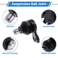thumbnail image 4 of Unique Bargains 2 Pcs Front Upper Ball Joints for Buick Encore 2013-2022 Suspension Ball Joint Kit No.MS50563/BJ55095XL/95017034/95907943/95916024/95952907, 4 of 7