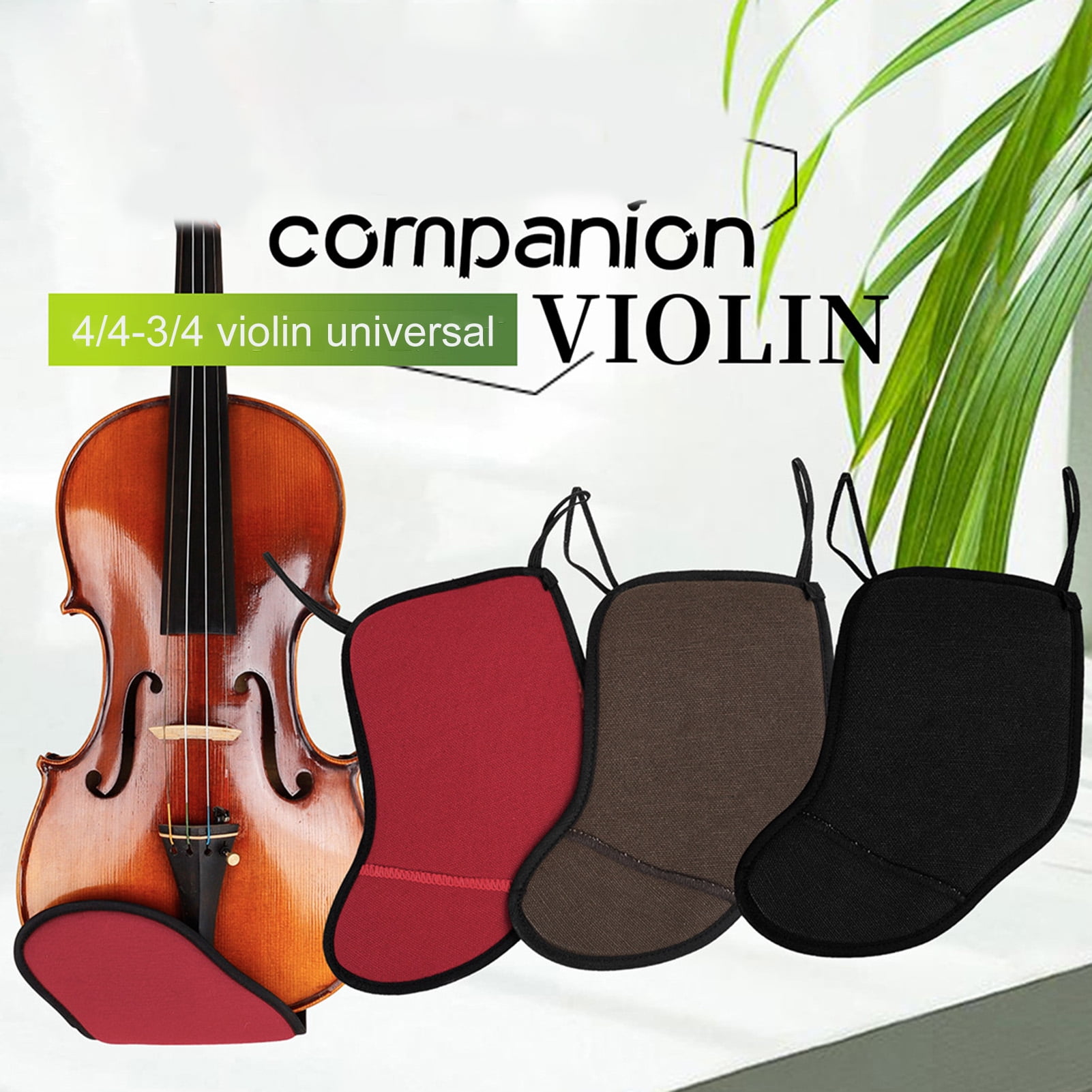 Happy Date Violin Shoulder Rest Flannelette Pad Violin Chin Rest Pad
