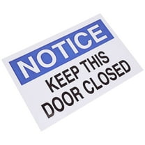 OFFIGAM Please Close The Door Sign Aluminum 1Pack
