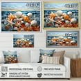 thumbnail image 4 of Designart "Geometric Serenity Seashell Art I" Animals Floater Framed Wall Art Living Room, 4 of 7