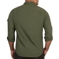 thumbnail image 2 of The American Outdoorsman Blackfoot River Long Sleeve Fishing Shirt - UPF 30 Protection Quick-Dry & Moisture-Wicking Fabric (Jungle Green, Large), 2 of 7