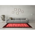 thumbnail image 3 of Ahgly Company Indoor Square Abstract Red Modern Area Rugs, 6' Square, 3 of 4