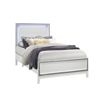 Newboti Furniture Almera Glitter White Full Bed 44188