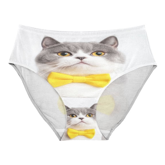 Women's Underwear Shorthair Cat Hipster Panties Underwear for women, X-Small