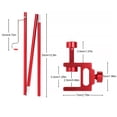 thumbnail image 3 of Toystoory Kit de soporte de linterna de gancho de rotación de 270 grados plegable para poste de lámpara de camping carpas Rojo Doble cabeza, 3 of 6