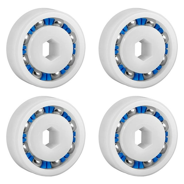 LEFU pour Nettoyeur de Piscine Polaris, Ensemble de Roulements de Roue de Remplacement, Lot de 4, Compatible avec pour 360 380 3900 Sport TR35P TR36P VTT Modèles 9-100-1108 91001108 Rotation Fluide