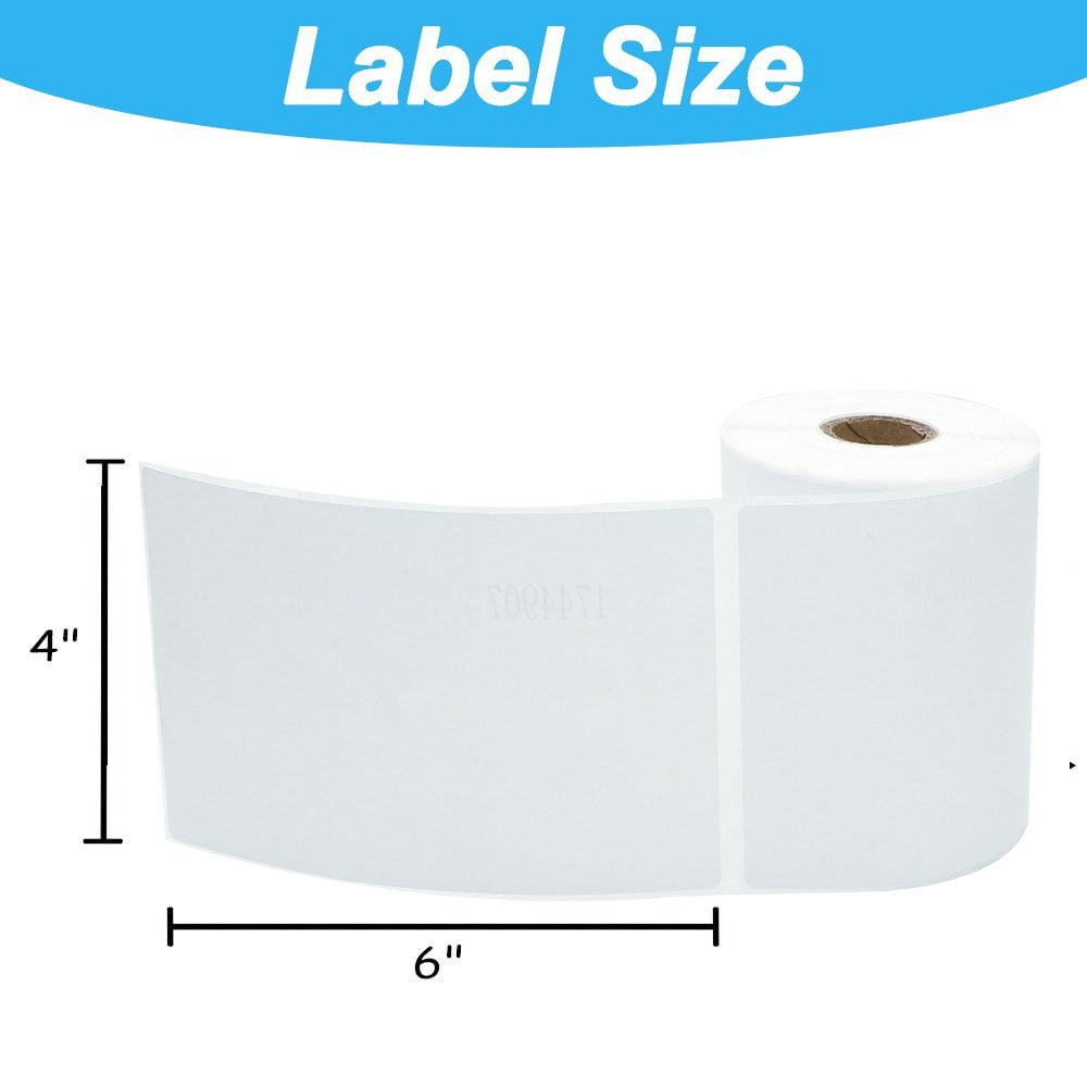 GREENCYCLE Compatible for Dymo 1744907 Address Shipping Postal Extra Large Label for LabelWriter 4XL Printer BPA Free, 4" x 6"(104mm x 158mm), 220 Labels per Roll (50 Roll, White)