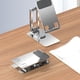 thumbnail image 5 of Kearding Soporte plegable para teléfono, soporte para tableta, aleación de aluminio ajustable, soporte para teléfono móvil de , accesorio de Teléfono y Comunicación Plata, 5 of 6