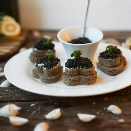 Ossetra Sturgeon Caviar Classic Fresh Black Caviar 2 oz