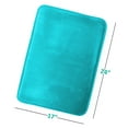 thumbnail image 6 of Nestl Absorbent Memory Foam Bath Mat Bathroom Rug, Teal, 17"x24", 6 of 7