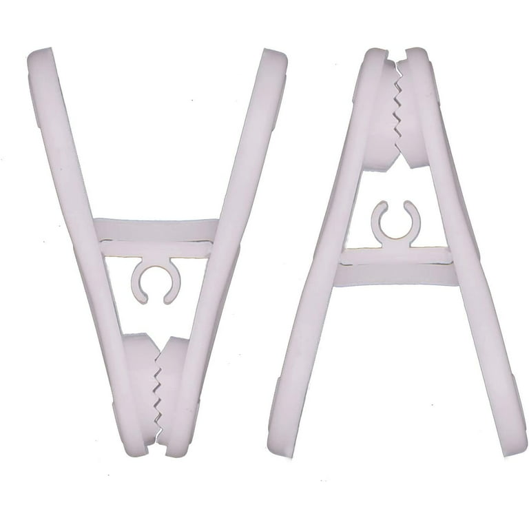 KRISMYA Hanger Clips for Hangers,30 Pcs Multi-Purpose Hanger Clips for  Hangers White Finger Clips for Kids Hangers with Clips Plastic Clothes  Hangers