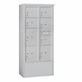 thumbnail image 3 of Salsbury Industries Freestanding USPS Aluminum 9 Unit 4C Horizontal Parcel Locker, 3 of 4