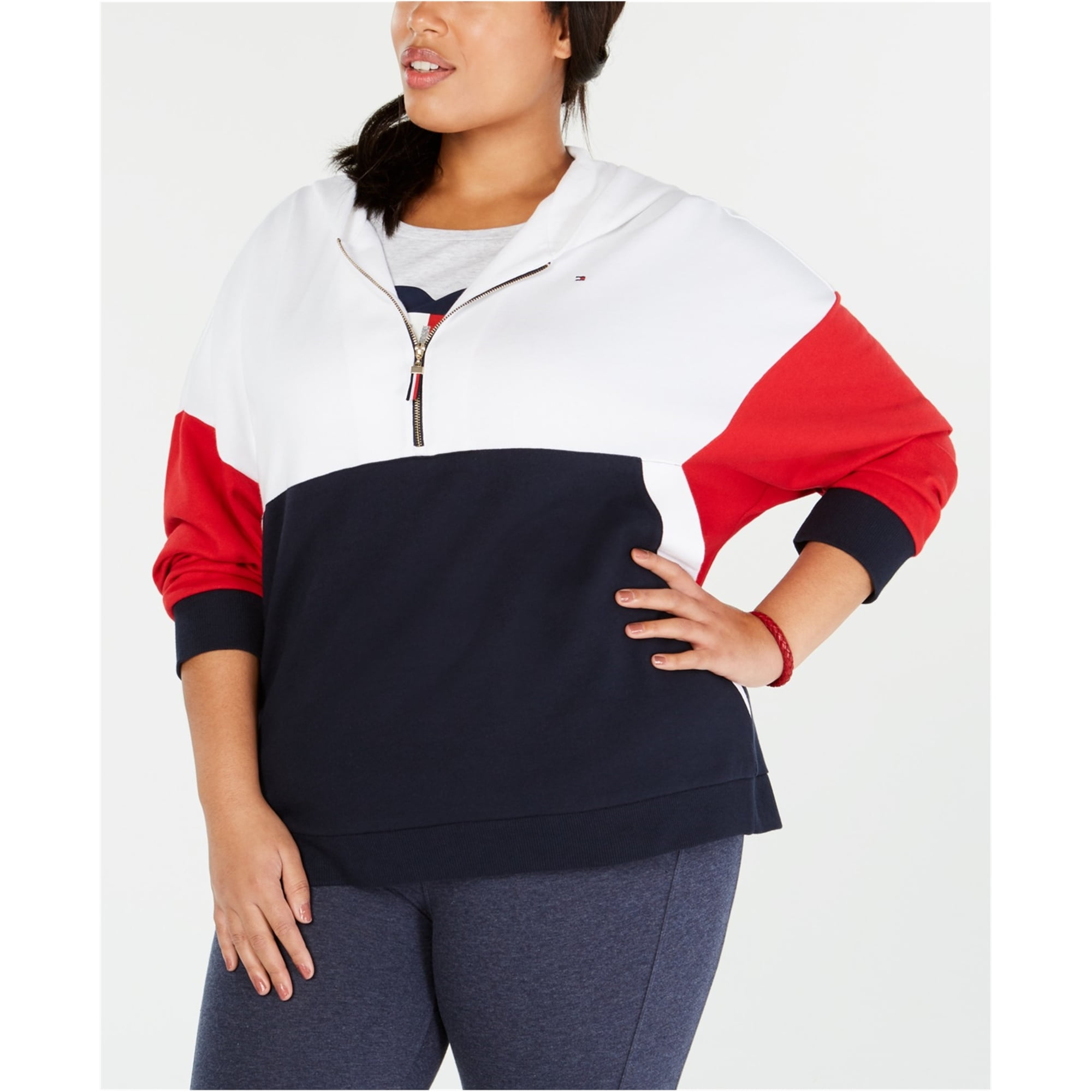 tommy hilfiger navy sweatshirt womens