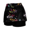 thumbnail image 4 of vigerkar Athletic Skorts Women with Pockets Size High Waist Golf Tennis Skirt Tummy Control Summer Floral Print Short (Grey, 4XL), 4 of 4