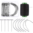 thumbnail image 1 of 70 Pieces Wig Making Pins Needles Set, Wig T Pins and C Curved Needles with 328 Yard Thread for Wig Making, Blocking Knitting, Modelling and Crafts, 1 of 5