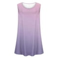 thumbnail image 4 of QUINDOS Womens Tank Tops Plus Size Summer Ribbed Purple Oversized Short Sleeved T-shirt Loose Tank Tops Camisoles for Women, 4 of 5